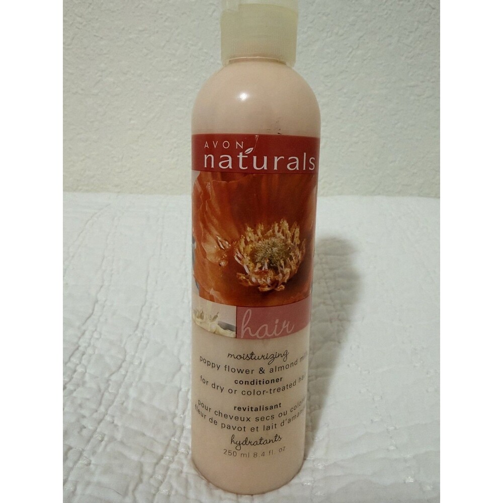Avon Naturals Moisturizing Poppy Flower and Almond Milk Conditioner 8.4 oz - new